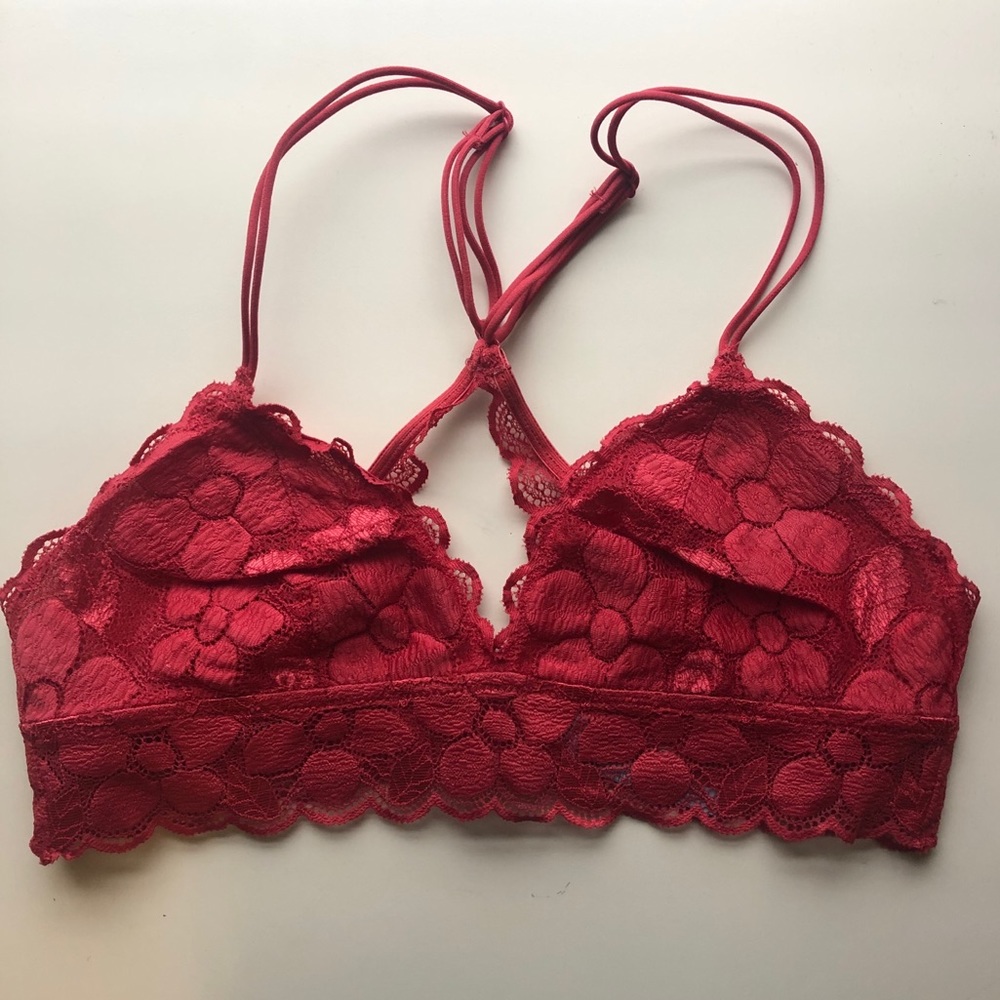 Burnt Red Lace Aerie Bralette